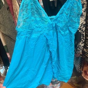 Blue Lace Nightgown